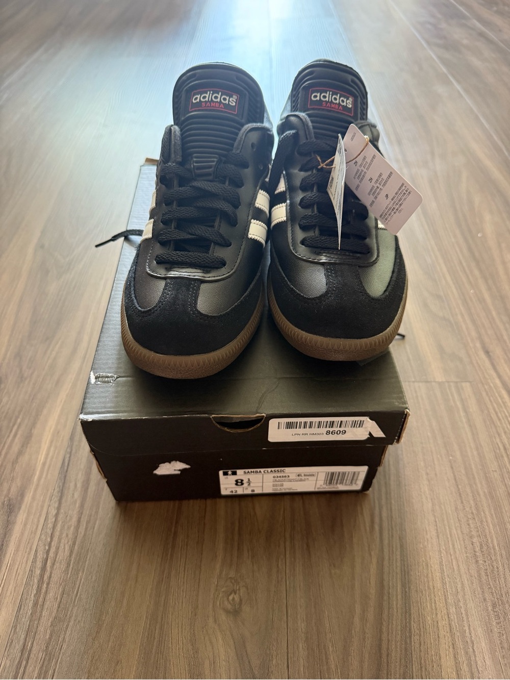 Adidas Samba Classic Sneakers in Black and Gum Size - 8.5